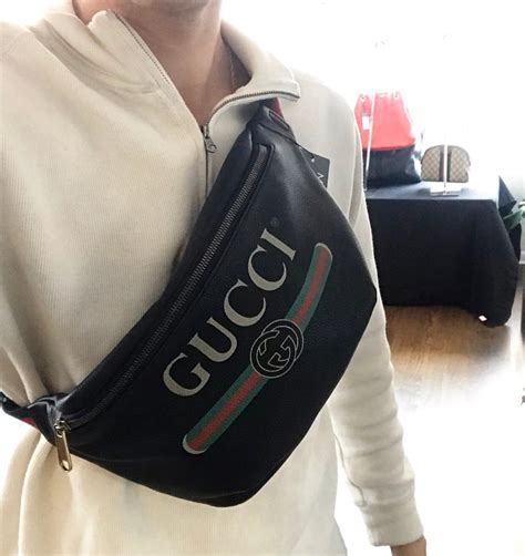 gucci fanny pack men's cheap|leather belt bag men original.